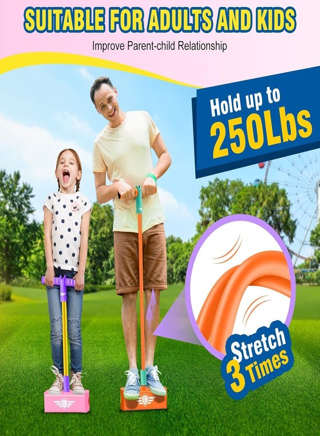 VANIBHA Gifts for 3-12 Year Old Boys Girls, Foam Pogo Jumper for Kids Fun Toys for Kids 5-7 Pogo Stick for Kids Cool Toys for Autistic Fun Sports Games for Kids Christmas 2020 Presents for Girls ,PINK - Image 4